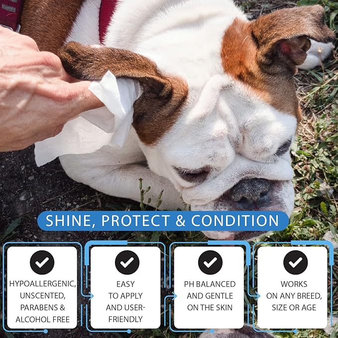 Dog Wipes for Dogs Cats, 600 Count All Purpose Cleaning Pet Wipes, Dog Ear Wipes, Quick Easy Grooming for Bums, Body, Paws, Eyes, for A Easy & Speedy Freshen-Up, 6 Travel Pack of 600 Wipes