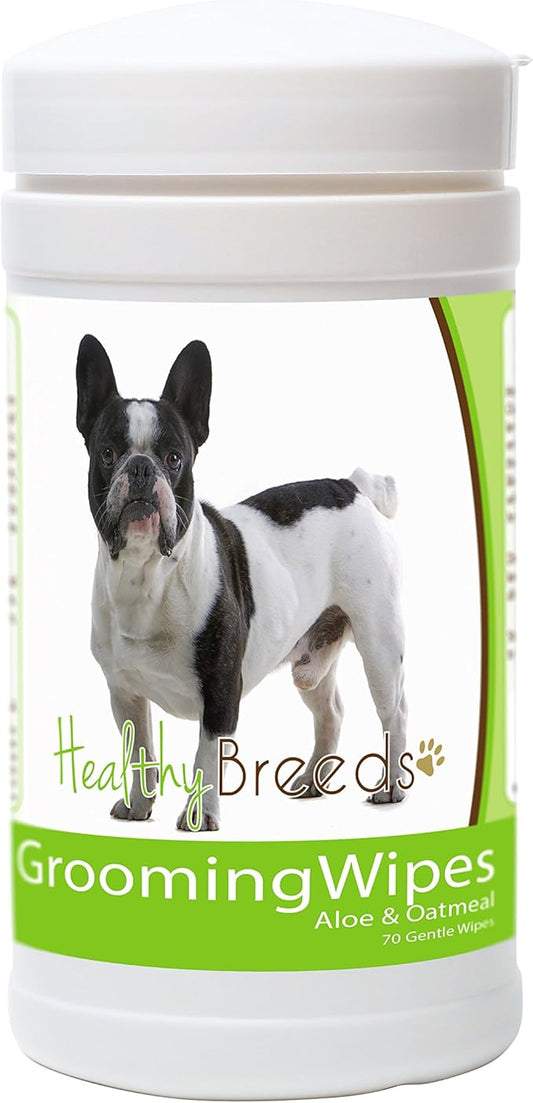 Healthy Breeds French Bulldog Grooming Wipes 70 Count
