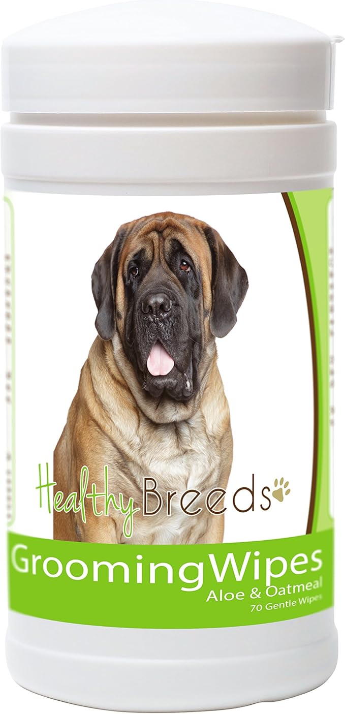 Healthy Breeds Mastiff Grooming Wipes 70 Count