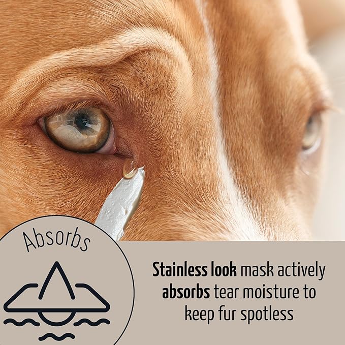 Pure Nature Stainless Look Clay Shield Mask Grooming Product Ideal for All Dogs and Cats Eyes, Ears, Mouth Area Suitible for Home or Professional Use
