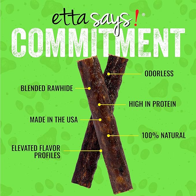 etta says! Premium Crunchy 4.5" Deer Dog Chews - Grain-Free Dog Treats, Good for Teeth, Easy to Digest - Made in The USA (36 Count Pack of 1)