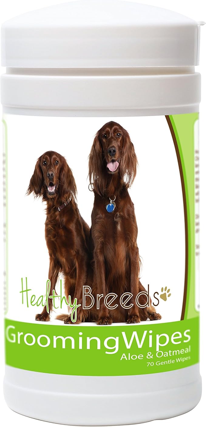 Healthy Breeds Irish Setter Grooming Wipes 70 Count