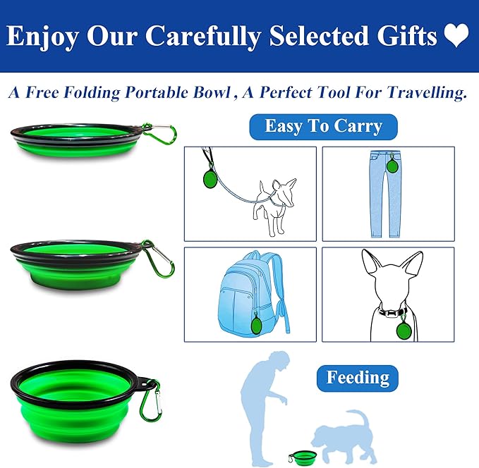 Dog Seat Belt for Car. 2 Pack Adjustable Dog Safety Seatbelt. Adjustable Strap, Strong Nylon Fabric, Bungee Buffer Dog Puppy Car Seat Belt. (Black+Sky Blue)