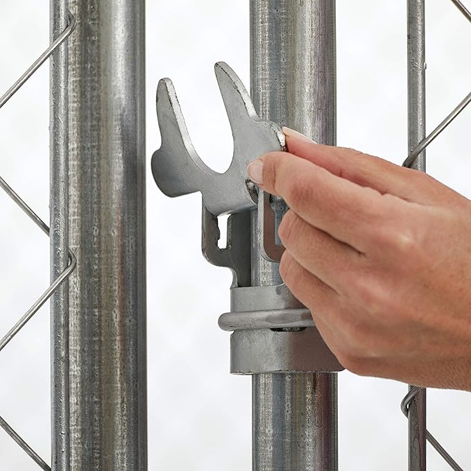 MidWest Homes for Pets Chain Link Portable Kennel with a Sunscreen, 6L x 4W x 4H Feet, K9 Kennel K9644