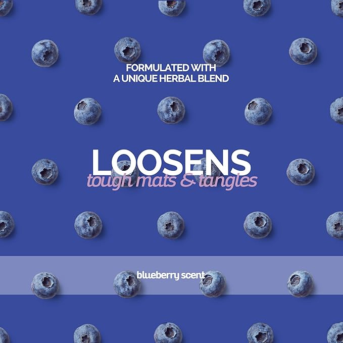 Bark2Basics Blueberry D-Mat Dog Conditioner, 1 Gallon | All Natural Ingredients, Multi-Purpose, Static Eliminating, Loosens Tough Mats and Tangles, Aids in Deshedding