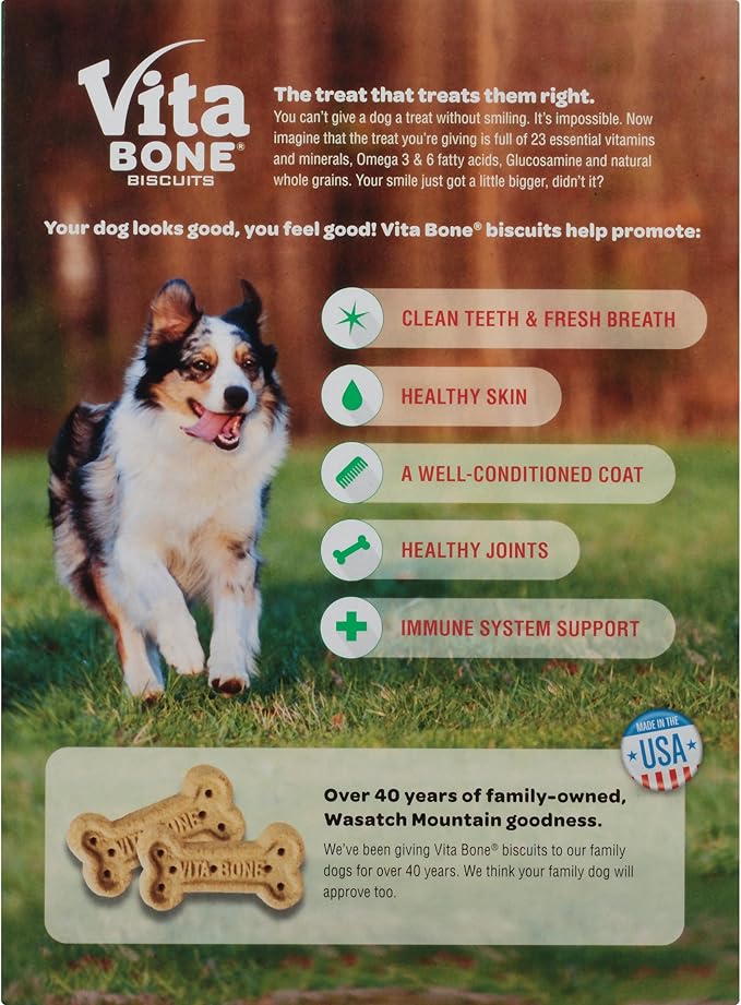 Original Large Dog Biscuits 12-Pound Box with 23 Vitamins and Minerals, Glucosamine and Natural Sources of Omega-3 and 6 Fatty Acids for All Breeds over 50 Pounds