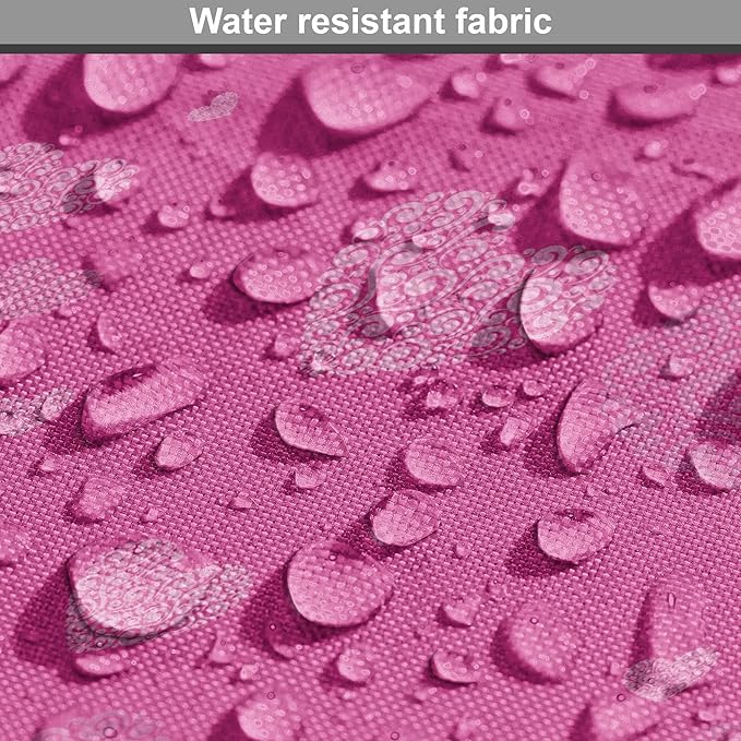 Lunarable Love Dog Crate Cover, Romantic Theme Abstract Heart Shapes Valentines Day 14th February Design, Easy to Use Pet Kennel Cover for Medium Large Dogs, 42 Inch, Hot Pink