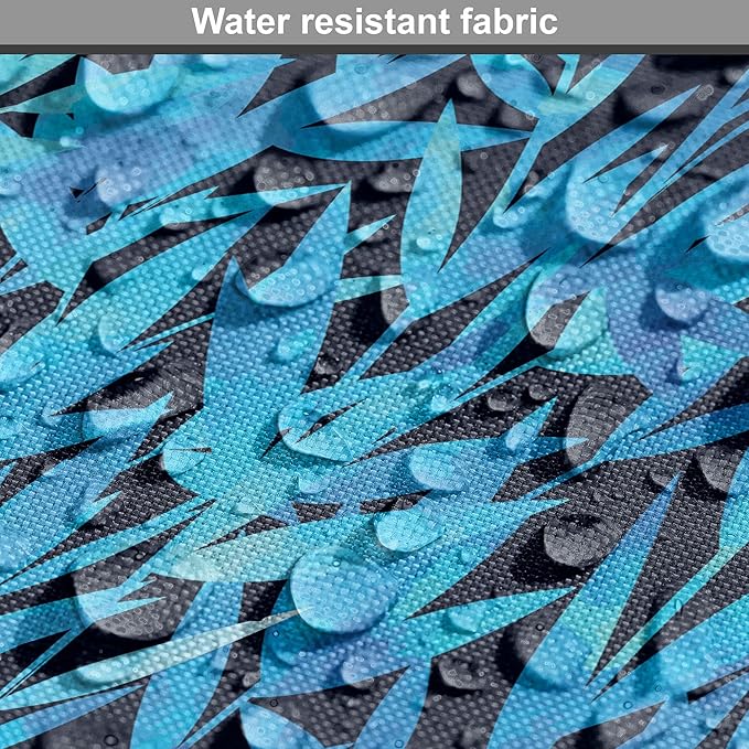 Lunarable Leaf Print Dog Crate Cover, Watercolor Hawaiian Inspired Nature Exotic Silhouettes on Dark Back, Easy to Use Pet Kennel Cover for Medium Large Dogs, 48 Inch, Violet Blue Turquoise