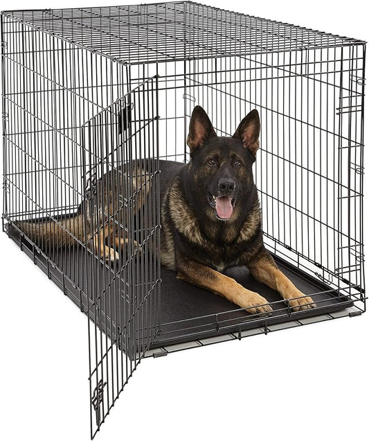MidWest Homes for Pets Life Stages LS-1648 Single Door Folding Crate for X-Large Dogs(91 - 110lbs)