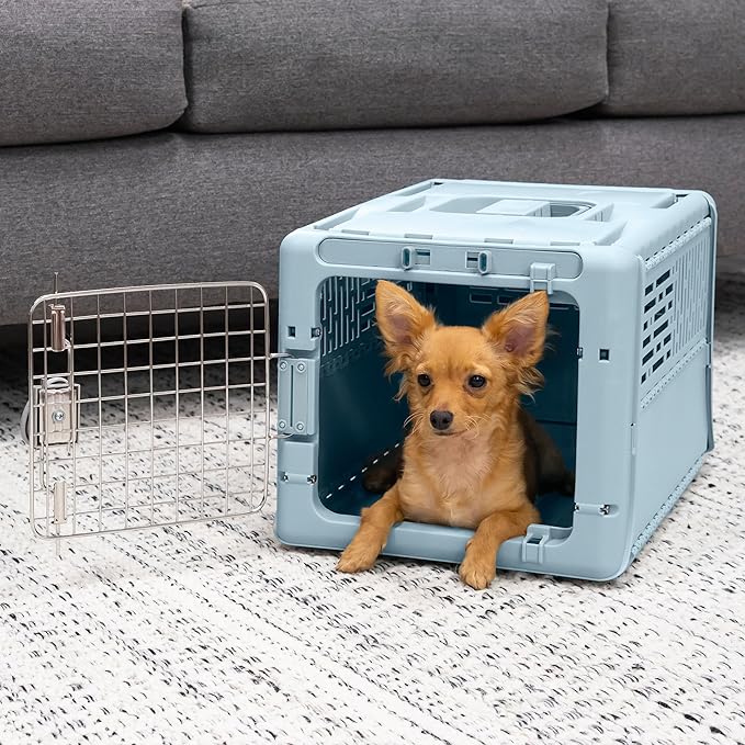 SportPet Designs Collapsible Pet Kennel, 19" X-Small (Blue)
