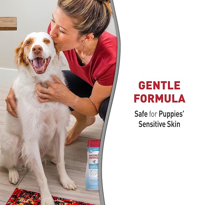 Nature's Miracle Puppy Shampoo & Conditioner, 16 Oz, Cotton Breeze Scent