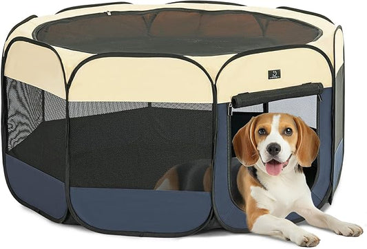 Freedom to Roam: Pop Up Dog Playpen for Indoor & Outdoor Comfort