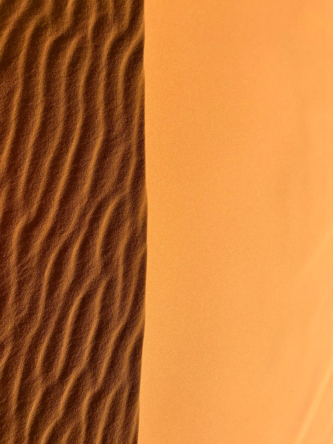 a desert scene with a sand dune in the background