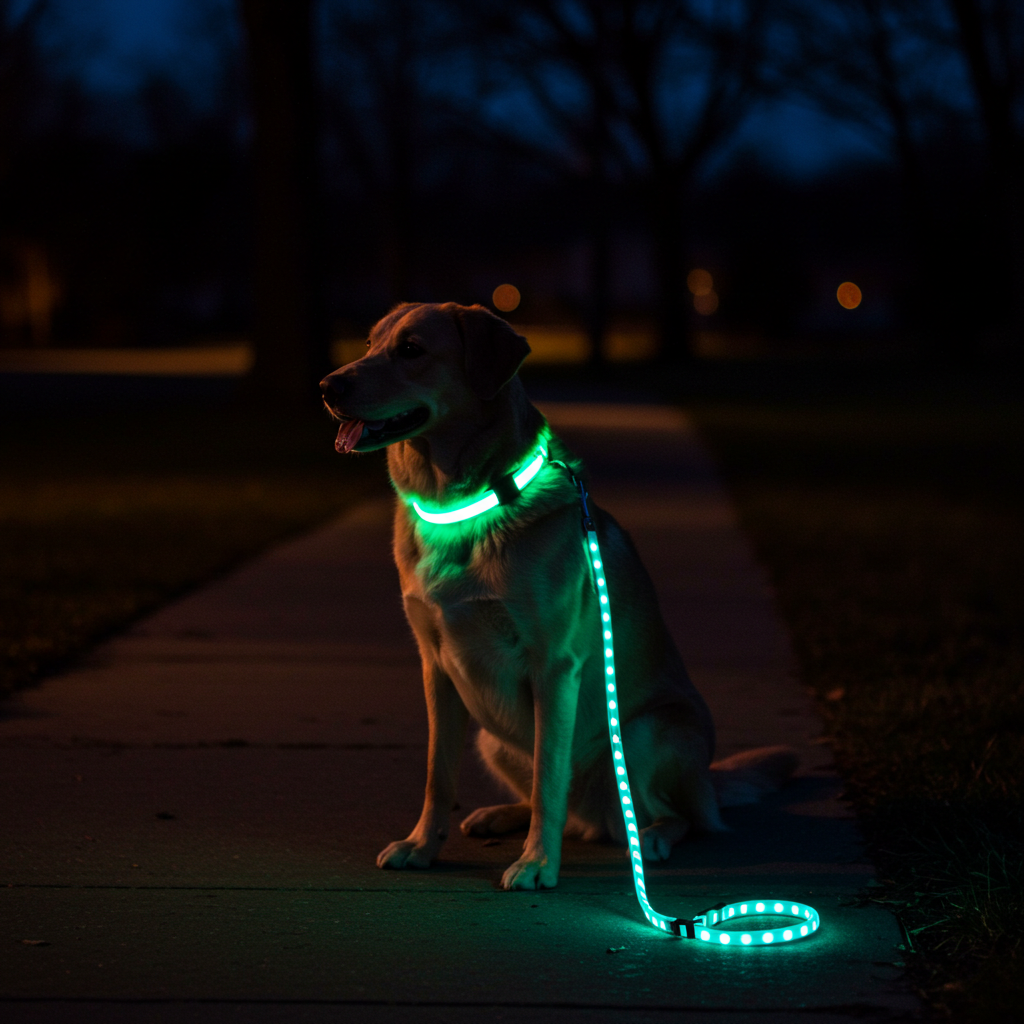 LED Dog Collars & Night Safety Gear