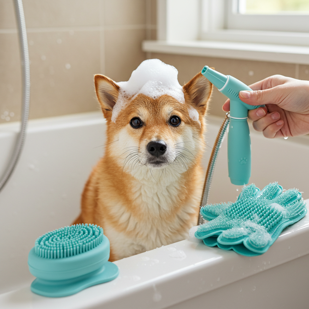 Pet Bath Brushes & Shower Tools