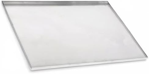 29.5" x 20.5" Metal Replacement Dog Crate Pan Chew Proof Crack Proof Pet Kennel Tray Central Dog Training Crate Pan Pet Supplies, Stainless Steel, 1" H