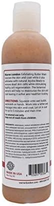 Warren London Exfoliating Butter Wash Dog Shampoo- Conditions & Scrubs Away Dandruff Made USA- Milk & Honey 8oz