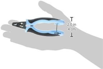 Professional Pet Nail Clipper with Bent Blade, Royal Blue, Medium