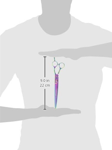Master Grooming Tools 5200 Rainbow Series Shears — High-Performance Shears for Grooming Dogs - Straight, 8½"