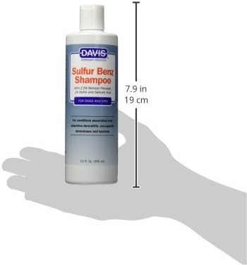 Davis Sulfur Benz Shampoo for Pets, 12 oz