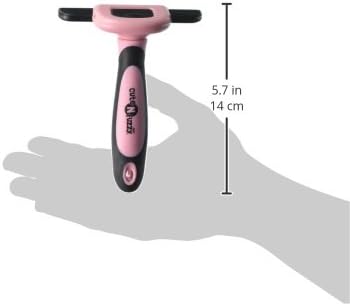 Deshedding Pet Grooming Comb, Pink, Large