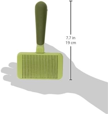 Coastal Pet Safari Dog Self-Cleaning Slicker Brush - Dog Deshedding Brush - Prevents Mats and Tangled Hair - For Dogs with Short or Long Hair - Medium - 4.25" x 4.06"