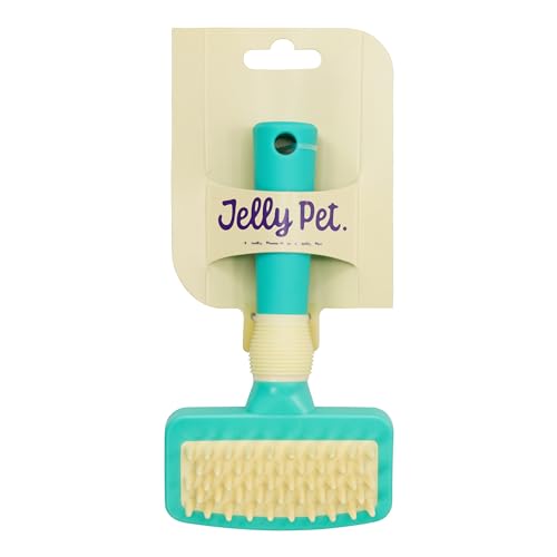 Jelly Pet Deshedding Dog Bath Brush Scrubber, Bath Brush for Dogs, Pet Shower Brush, Bath Supplies, Curry Brush for Dogs, Dog Bath Brush for Short Haired Dogs, Dog Wash Brush, Dog Grooming Brush