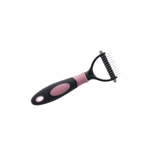 Pet Hair Removal Brush Double Sided Deshedding Tool Pet Comb Portable Cat Hair Comb Puppy Kitten Grooming Brush