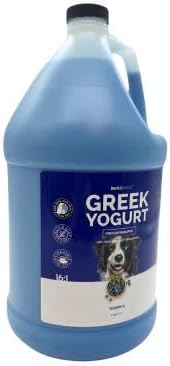 Bark2Basics Blueberry Greek Yogurt Shampoo, 1 Gallon - Protein Pet Shampoo, All Natural Ingredients, Restores Moisture, 16 to 1 Dilution, Gentle Clean