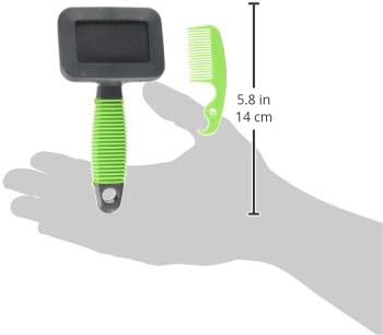 TRIXIE Pet Grooming Soft Brush & Comb Set for Puppies, Kittens, and Small Animals
