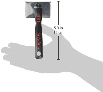 Paw Brothers Soft Flat Slicker Brush with Coated Pin Tips, Mini/Small