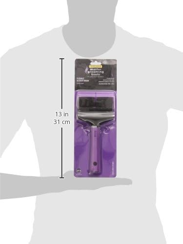 Master Grooming Tools Double-Sided Soft Flexible Slicker Brushes — Versatile Brushes for Grooming Dogs - Purple, 8"L x 4"W, Large