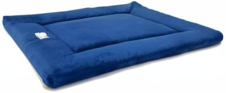Pet Dreams Dog Crate Cover & Mat- Breathable Non-Toxic Kennel Topper for Single-Door Crates, Fits iCrate Dog Cages 18, 24, 30, 36, 42, 48 Inches (Blue, Small, 24“)