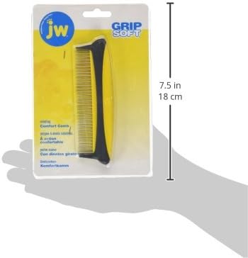 JW Pet Company 5-Inch Gripsoft Rotating Comfort Comb, Medium