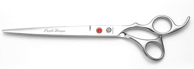 Purple Dragon 4“/5"/5.5"/6"/6.5"/7"/7.5"/8"/9"/10" Sharp Edge Salon Hair Cutting Shears - Pet/Dog Grooming Scissors with Bag - Perfect for Barber or Pet Groomer