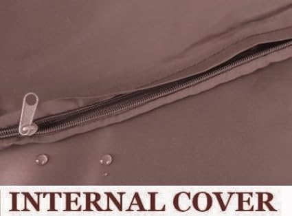 Dogbed4less 1 Pack Internal Duvet Case Waterproof Zipper Dog Bed Cover for Jumbo/XXXL Large 55"x47"X4" Memory Foam Pad Pet Bed - 59"x51" Flat
