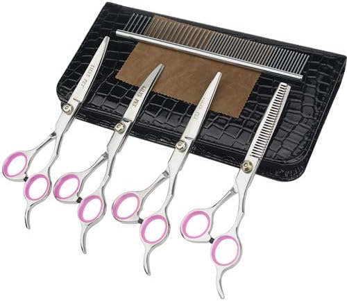 LILYS PET Professional PET DOG Grooming scissors suit,Cutting&Curved&Thinning shears (6.0")