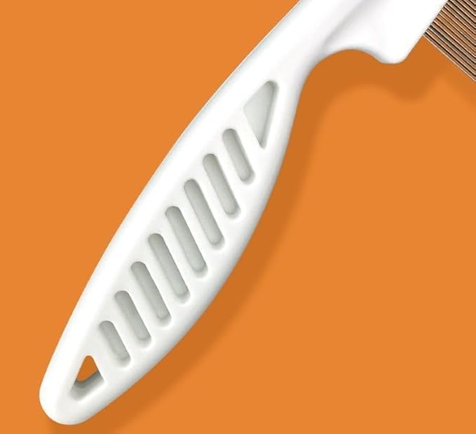 Pet Comb - Stainless Steel Teeth Comb for Dogs & Cats, Pet Hair Comb for Home Grooming Kits