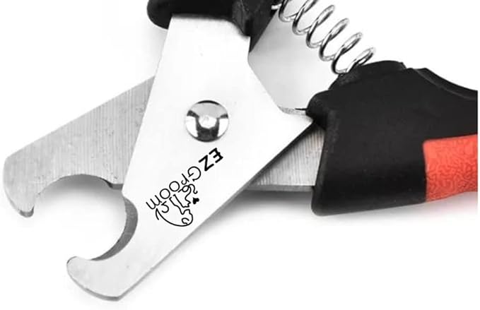 Dog & Cat Pets Nail Clippers and Trimmers - with Safety Gurad to Avoid Over Cutting, Professional Grooming Tool for Pets (Small, Red)