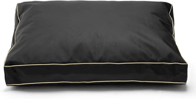 Dog Bed Cover 20Lx15Wx3H Inch.Waterproof Heavy Duty Durable Oxford Dog Bed Replacement Covers with Zipper.Washable Removable Pet Bed Mattress Protector Cover.Black,Cover Only.
