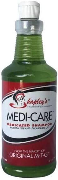 SHAPLEY'S 076146 Medi-Care Med Shampoo W/Tea Tree & Lemon Grass, 32 oz