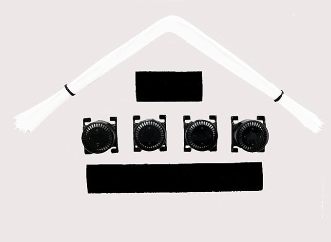 CoyoteVest CoyoteWhiskers Protection Nylon Bristles for CoyoteVest or SpikeVest Dog Harness Vest, Dog Accessories That Deter Coyote, Hawk and Raptor Attacks (Set of 4, White)