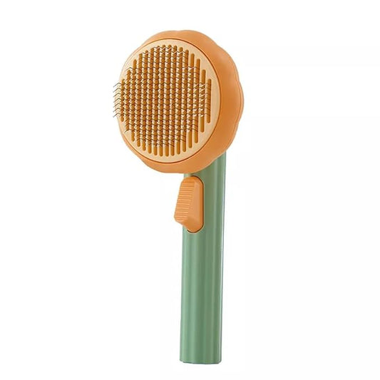 Premium Pet Comb Brush - Pet Brush for Bathing, Puppy grooming comb Brush with High-Density Teeth, Effective Pet Bath Brush for Cats and Dogs Long and Short Hair (Green)