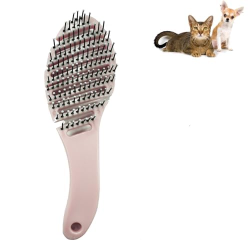 Small Dog Grooming Brush - Perfect for Shih Tzus, Yorkies, and Maltipoos - Ideal Puppy Hair Brushes for Maltese and Small Breeds (Pink)