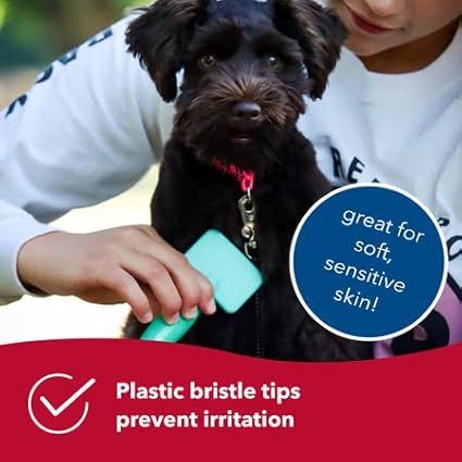 Coastal Pet Li'l Pals Dog Slicker Brush with Coated Tips - Dog Grooming Brush for Small Breeds & Puppies - One Size