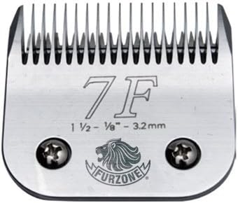 Detachable Blade - Size 7F Blade 1/8", Made of Durable Japanese Steel, Compatible with Most Andis, Oster, Wahl A5 Clippers