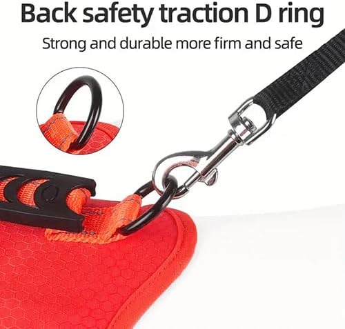 Dog Harness, No Pull Service Vest, Reflective Strips, Control Handle, Soft Padded, Adjustable and Comfortable for Easy Walking (red small)