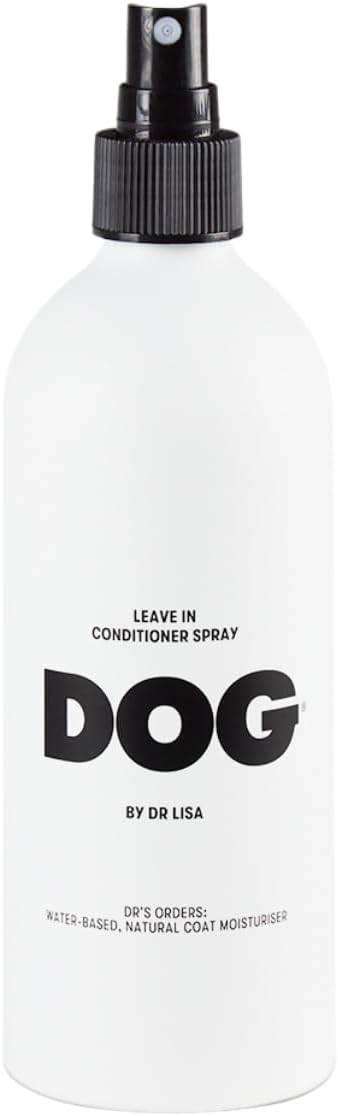 DOG by Dr Lisa - Leave in Conditioner Spray - Dog Coat Detangling and Dematting Spray - No-Rinse Conditioner for Dog Grooming - Reduce Knots & Tangles - Plant Based, Vegan Friendly