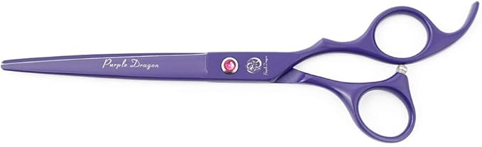 Purple Dragon 7.0 inch Rhinestone Decoration 3PCS Pet Grooming Scissors Dog Hair Cutting & Thinning Shears Set