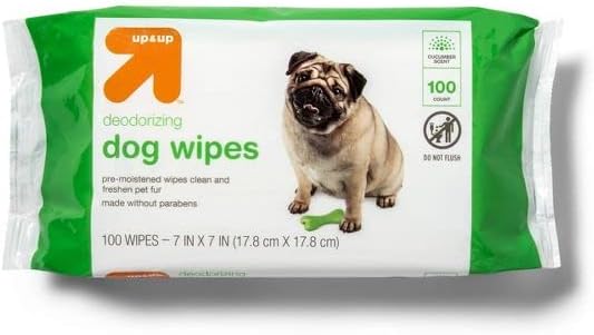 Up & Up Deodorizing Dog Wipes - 100 Count